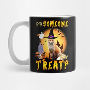 Did Someone Say Treat Fox Halloween Saying Mug